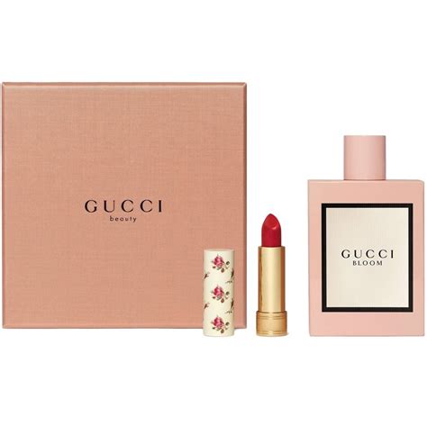 gucci bloom and lipstick set